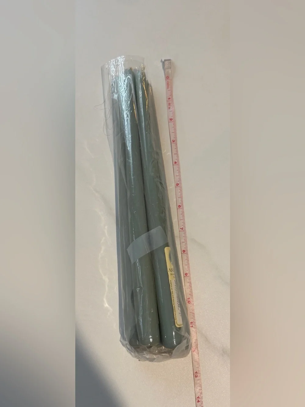 Sage Green Taper Candles - Set of 5